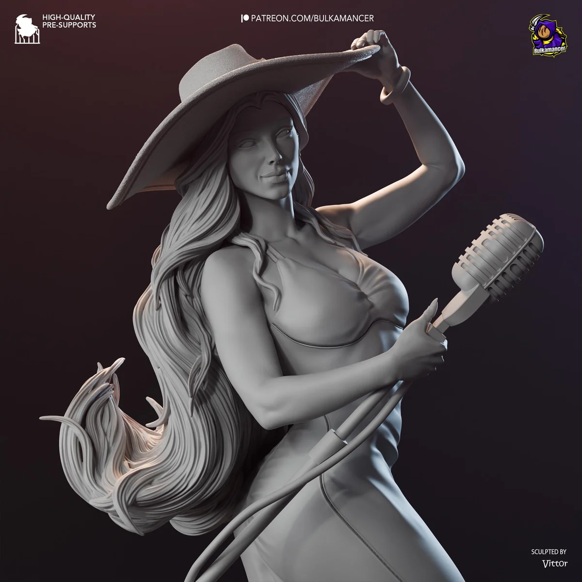 Pauline Mayor of New Donk City Singer Diva - Super Mario Odyssey Nintendo Unpainted Resin Figurine Kit - 1/8 Scale 250mm 9.8in - Statue — 8/10