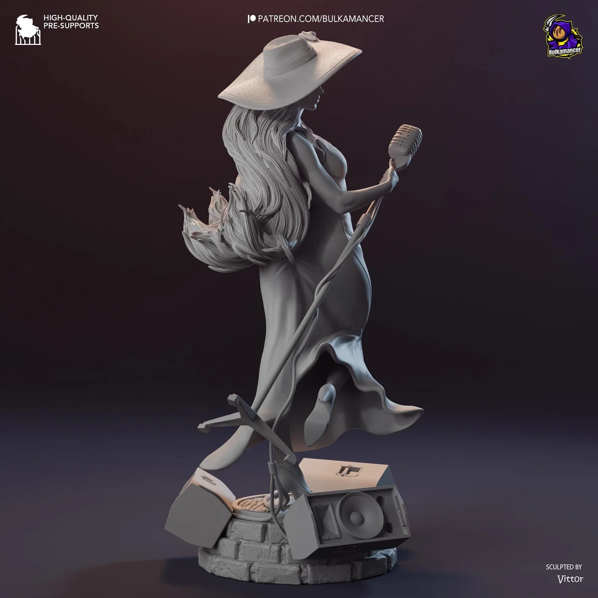 Pauline Mayor of New Donk City Singer Diva - Super Mario Odyssey Nintendo Unpainted Resin Figurine Kit - 1/8 Scale 250mm 9.8in - Statue — 9/10