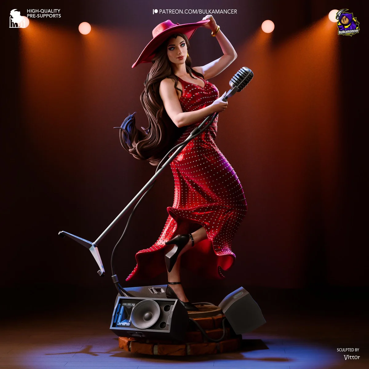Pauline Mayor of New Donk City Singer Diva - Super Mario Odyssey Nintendo Unpainted Resin Figurine Kit - 1/8 Scale 250mm 9.8in - Statue — 10/10