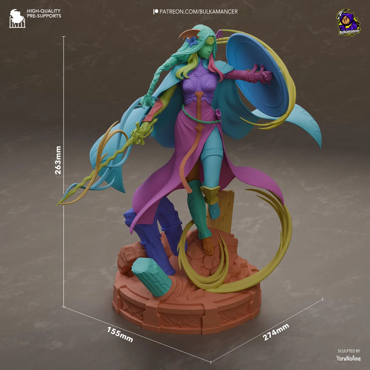Saint Seiros Church Founder - Fire Emblem Three Houses Unpainted Resin Figurine Kit - 1/8 Scale 263mm 10.4in - 3D Printed Statue Fan Art — 2/10