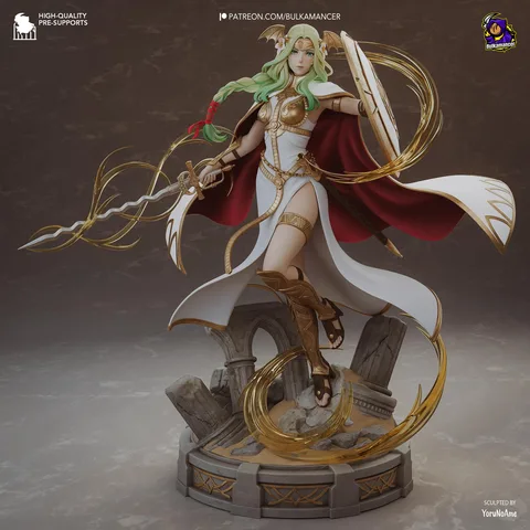 Saint Seiros Church Founder - Fire Emblem Three Houses Unpainted Resin Figurine Kit - 1/8 Scale 263mm 10.4in - 3D Printed Statue Fan Art