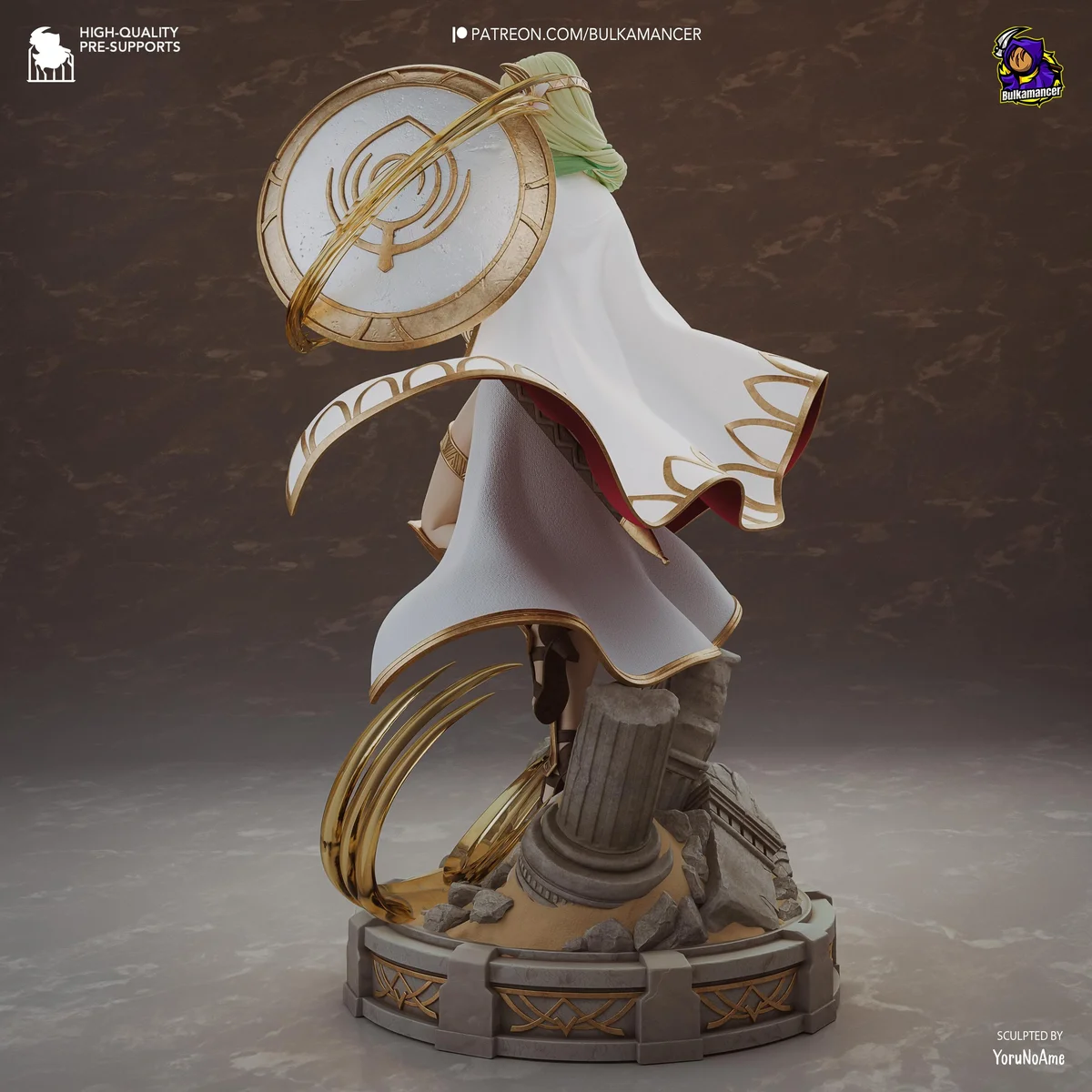 Saint Seiros Church Founder - Fire Emblem Three Houses Unpainted Resin Figurine Kit - 1/8 Scale 263mm 10.4in - 3D Printed Statue Fan Art — 7/10