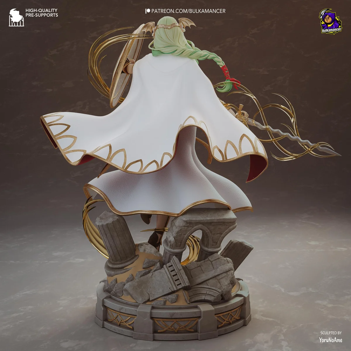 Saint Seiros Church Founder - Fire Emblem Three Houses Unpainted Resin Figurine Kit - 1/8 Scale 263mm 10.4in - 3D Printed Statue Fan Art — 8/10