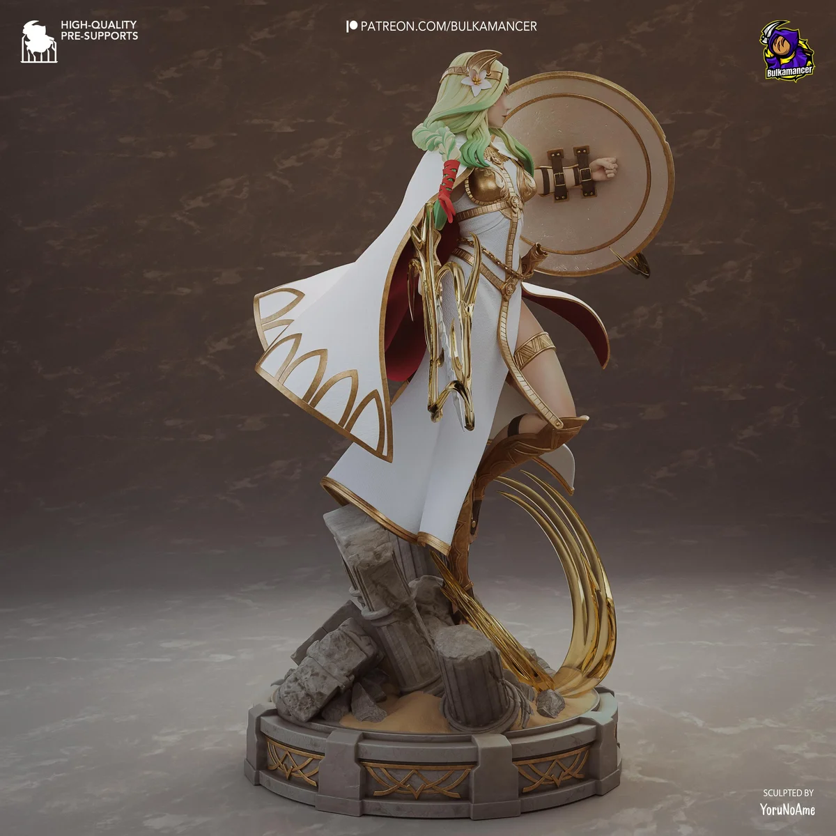 Saint Seiros Church Founder - Fire Emblem Three Houses Unpainted Resin Figurine Kit - 1/8 Scale 263mm 10.4in - 3D Printed Statue Fan Art — 9/10