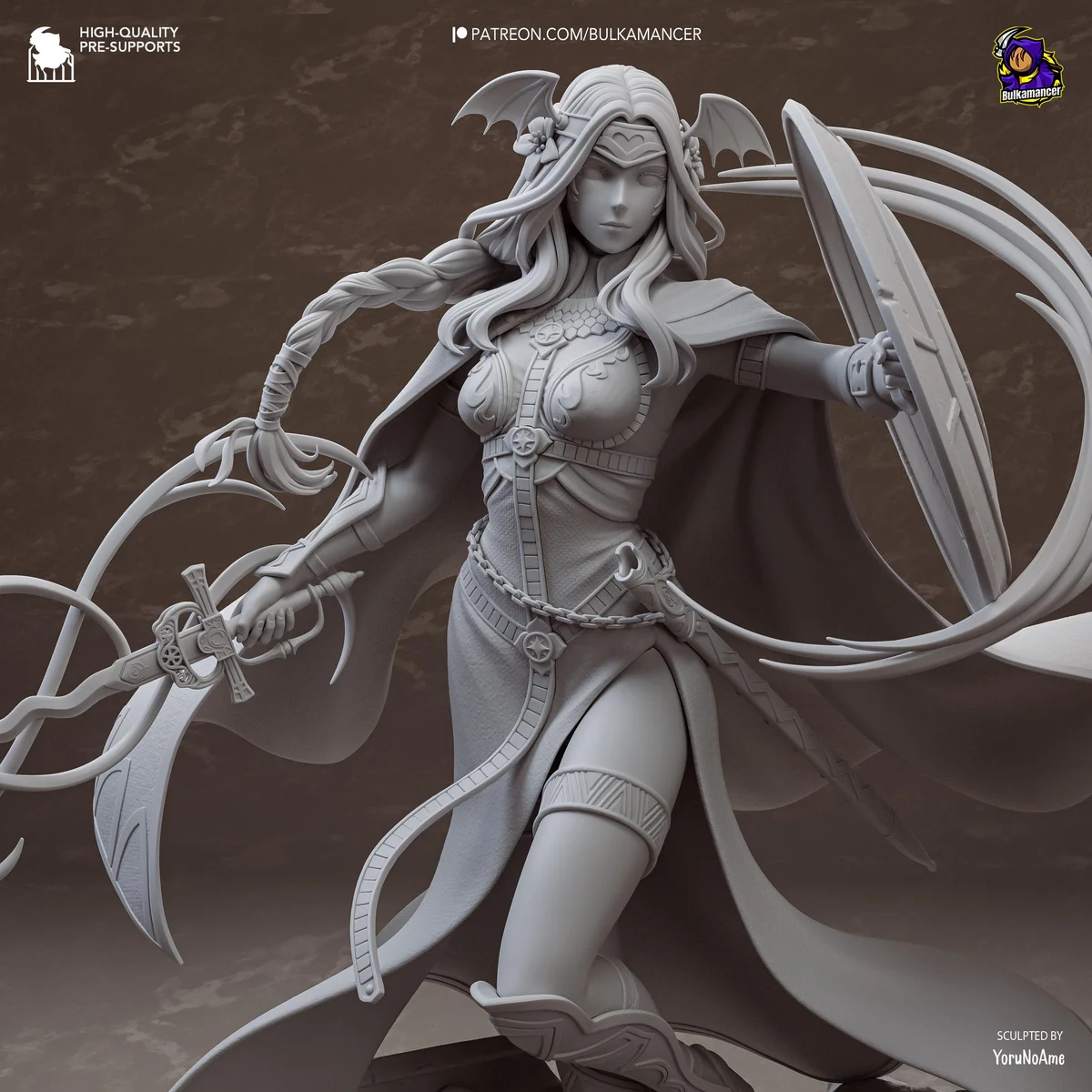 Saint Seiros Church Founder - Fire Emblem Three Houses Unpainted Resin Figurine Kit - 1/8 Scale 263mm 10.4in - 3D Printed Statue Fan Art — 10/10