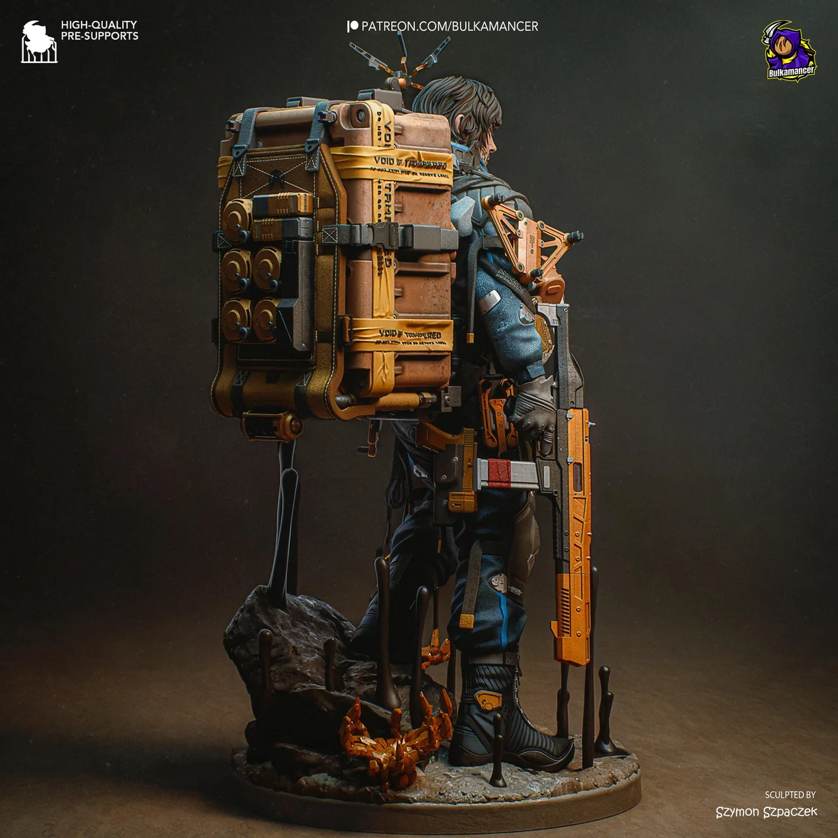 Sam Porter Bridges Porter Postapocalyptic - Death Stranding Kojima Unpainted Resin Figurine Kit - 1/8 Scale 258mm 10.2in - 3D Printed Statue — 6/10