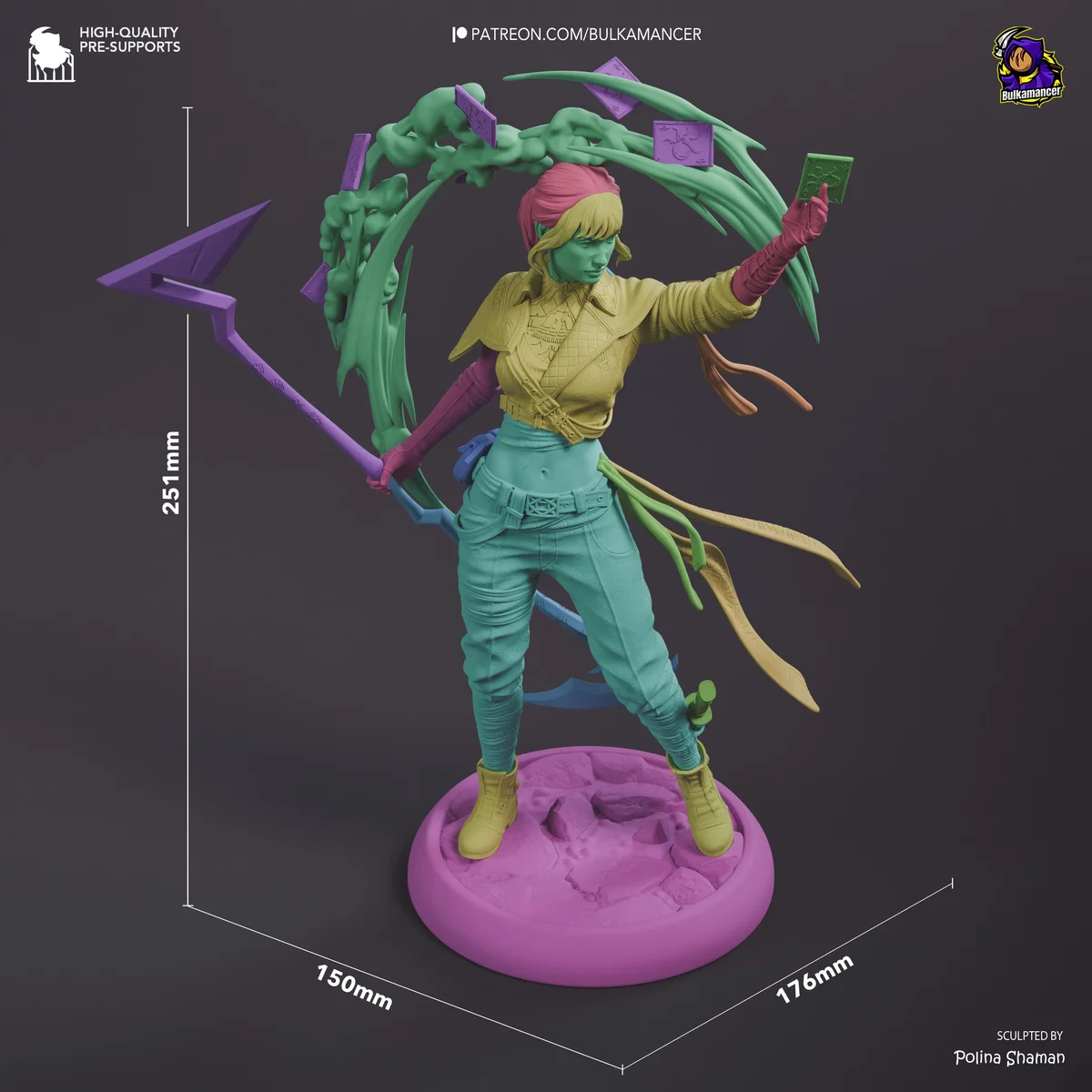 Sciel - Clair Obscur Expedition 33 Sandfall Unpainted Resin Figurine Kit - 1/8 Scale 250mm 9.8in - 3D Printed Statue Fan Art — 3/10
