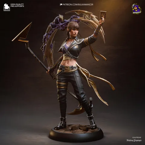 Sciel - Clair Obscur Expedition 33 Sandfall Unpainted Resin Figurine Kit - 1/8 Scale 250mm 9.8in - 3D Printed Statue Fan Art
