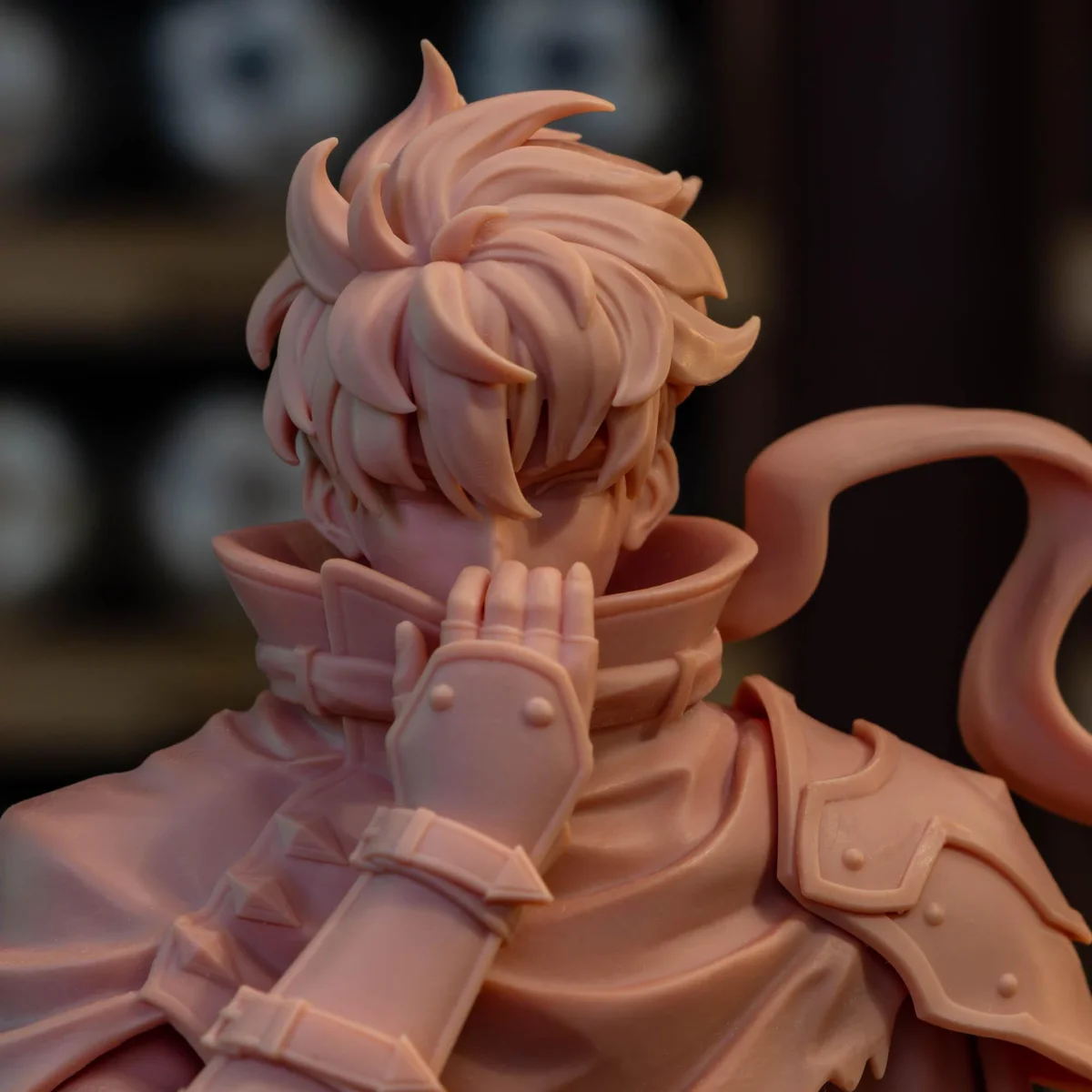 Sung Jin Woo Shadow Monarch Manhwa Anime - Solo Leveling Unpainted Resin Figurine Kit - 1/8 Scale 274mm 10.8in - 3D Printed Statue Fan Art — 9/10