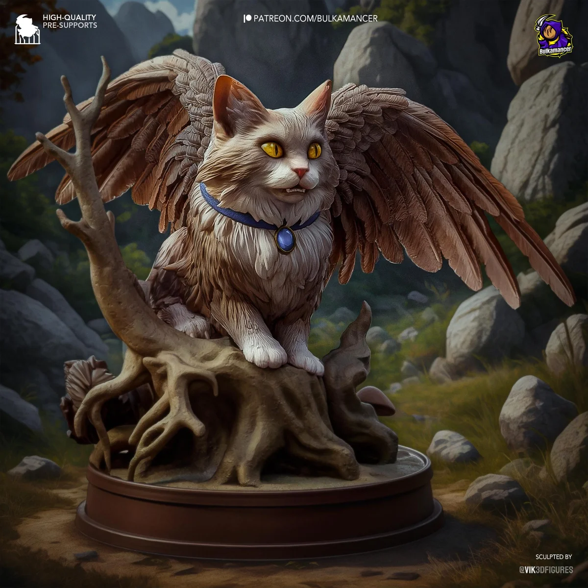 Tara the Tressym Cat Familiar Mini - Baldur's Gate 3 BG3 Unpainted Resin Figurine Kit - 1/8 Scale 62mm 2.4in - 3D Printed Statue Fan Art — 3/10