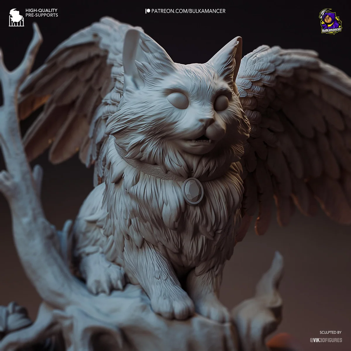Tara the Tressym Cat Familiar Mini - Baldur's Gate 3 BG3 Unpainted Resin Figurine Kit - 1/8 Scale 62mm 2.4in - 3D Printed Statue Fan Art — 6/10