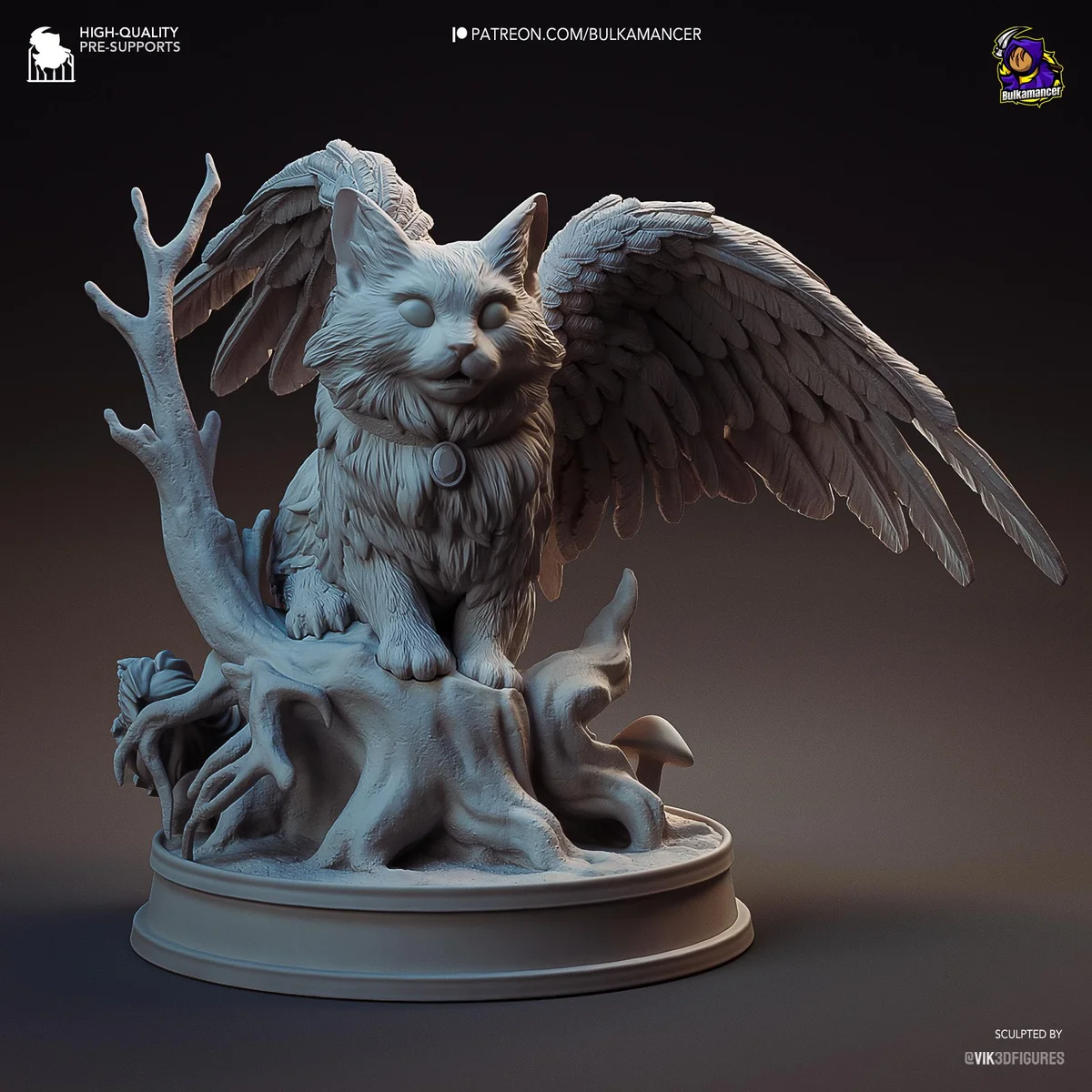 Tara the Tressym Cat Familiar Mini - Baldur's Gate 3 BG3 Unpainted Resin Figurine Kit - 1/8 Scale 62mm 2.4in - 3D Printed Statue Fan Art — 7/10