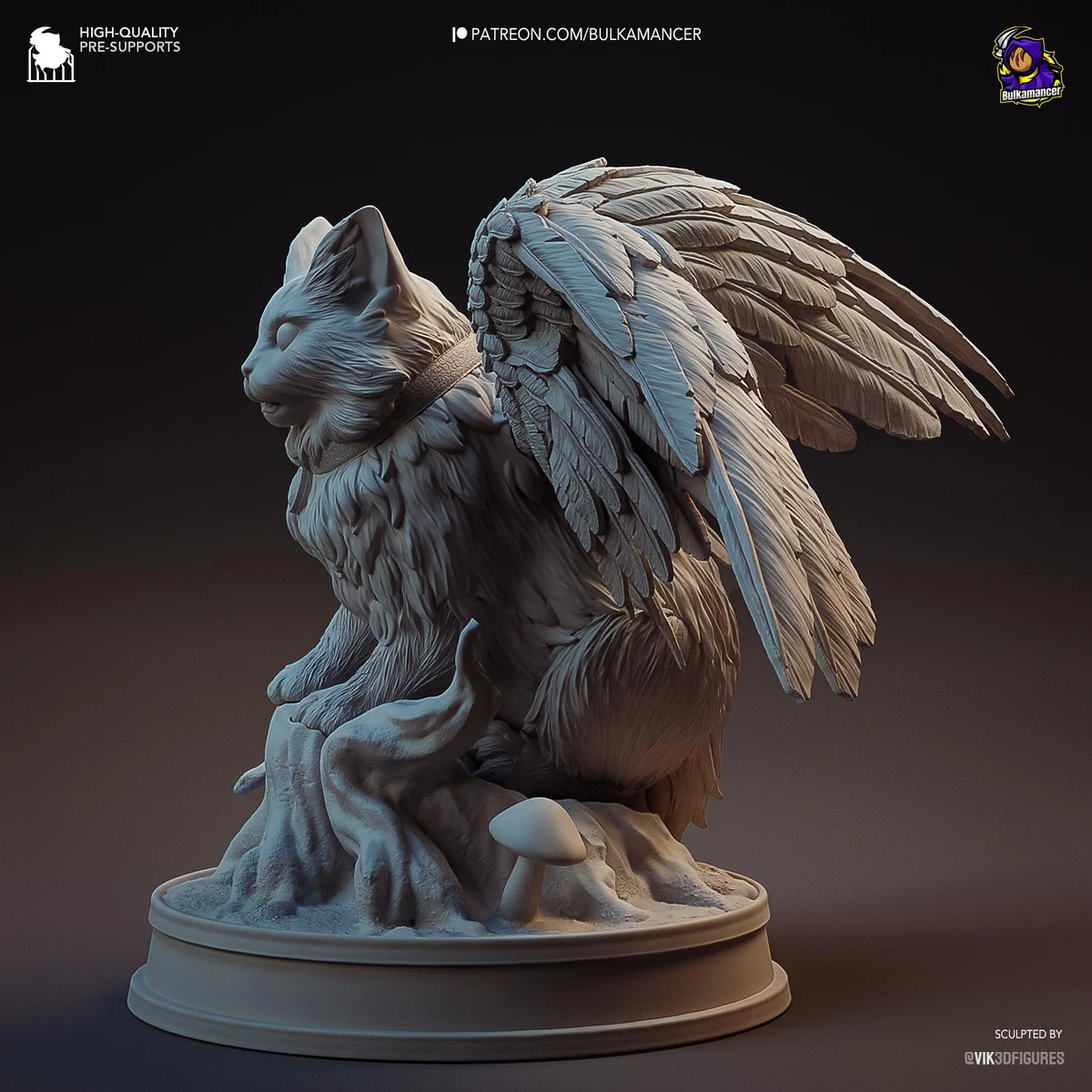 Tara the Tressym Cat Familiar Mini - Baldur's Gate 3 BG3 Unpainted Resin Figurine Kit - 1/8 Scale 62mm 2.4in - 3D Printed Statue Fan Art — 8/10