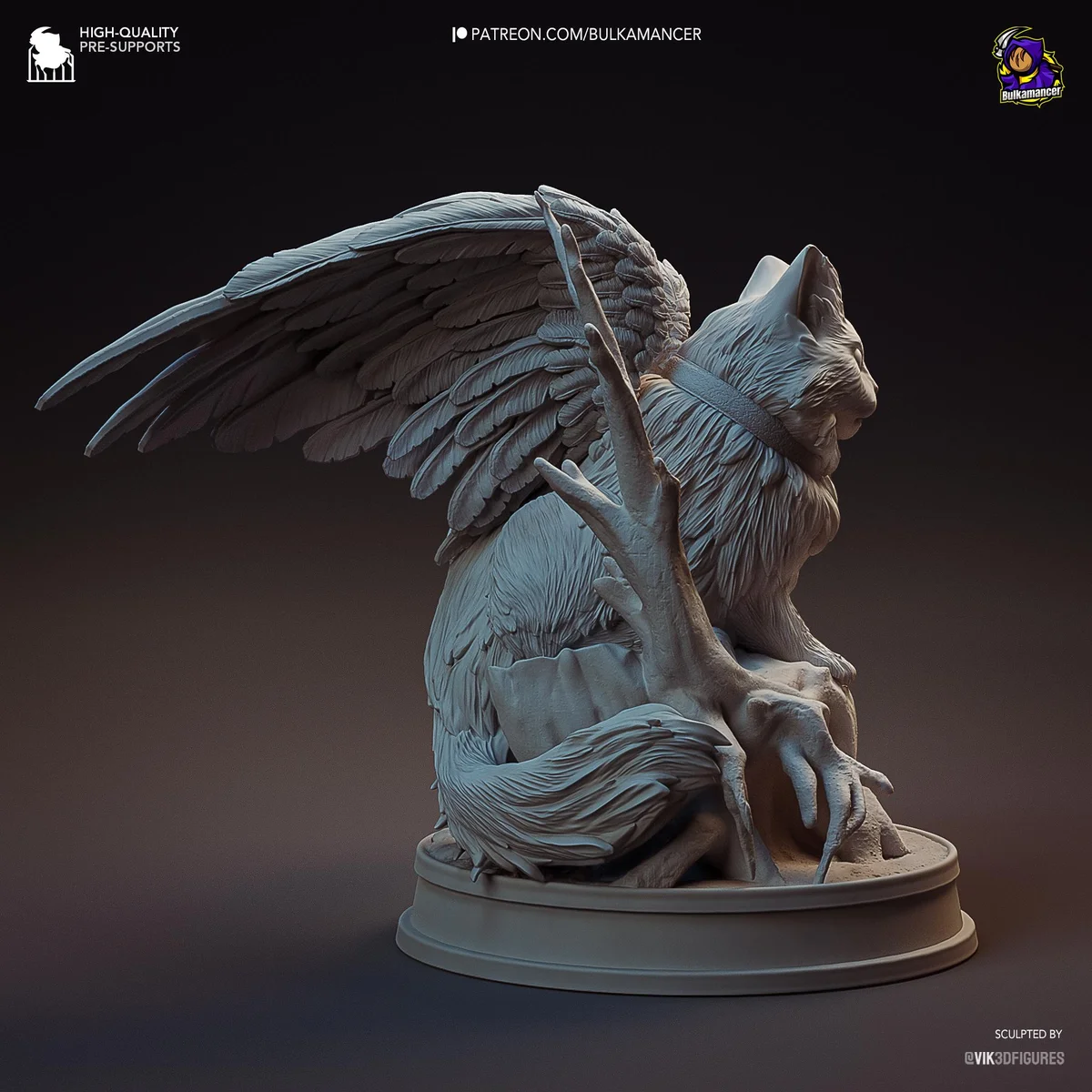 Tara the Tressym Cat Familiar Mini - Baldur's Gate 3 BG3 Unpainted Resin Figurine Kit - 1/8 Scale 62mm 2.4in - 3D Printed Statue Fan Art — 10/10