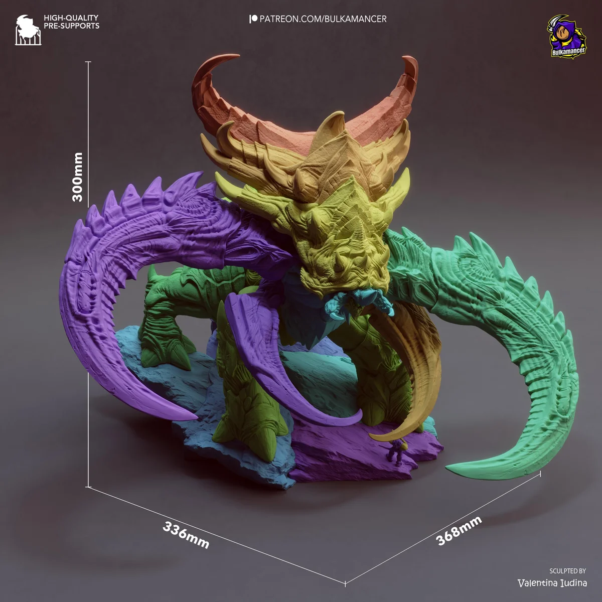 Ultralisk Zerg Behemoth - StarCraft II Unpainted Resin Figurine Kit - 1/90 Scale 300mm 11.8in - 3D Printed Statue Fan Art — 2/10