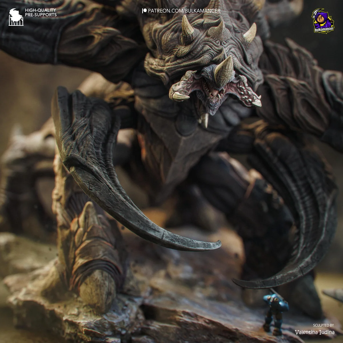 Ultralisk Zerg Behemoth - StarCraft II Unpainted Resin Figurine Kit - 1/90 Scale 300mm 11.8in - 3D Printed Statue Fan Art — 5/10