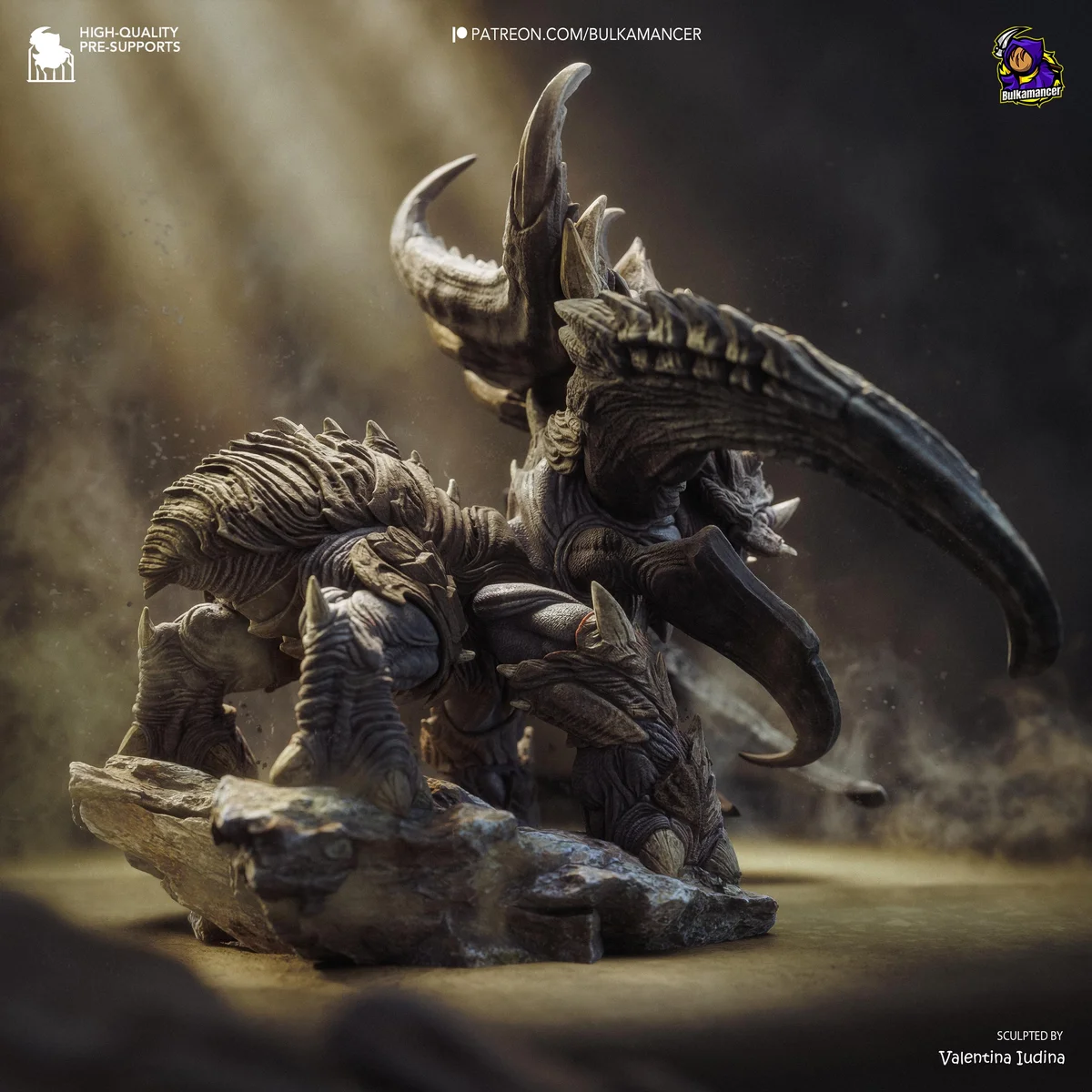 Ultralisk Zerg Behemoth - StarCraft II Unpainted Resin Figurine Kit - 1/90 Scale 300mm 11.8in - 3D Printed Statue Fan Art — 6/10