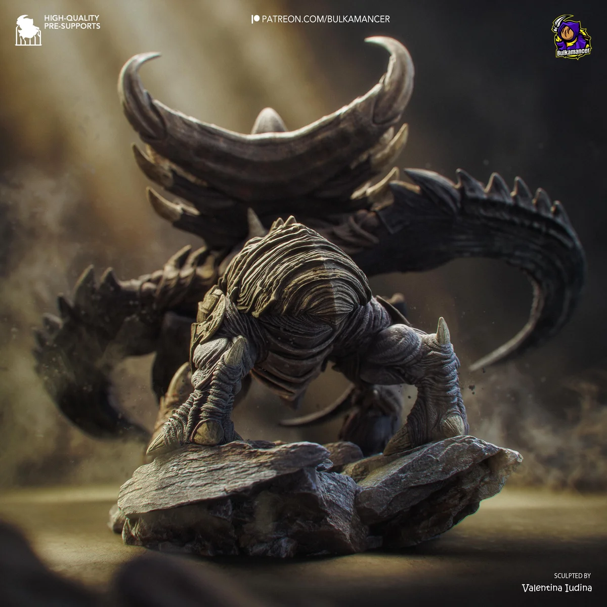 Ultralisk Zerg Behemoth - StarCraft II Unpainted Resin Figurine Kit - 1/90 Scale 300mm 11.8in - 3D Printed Statue Fan Art — 7/10