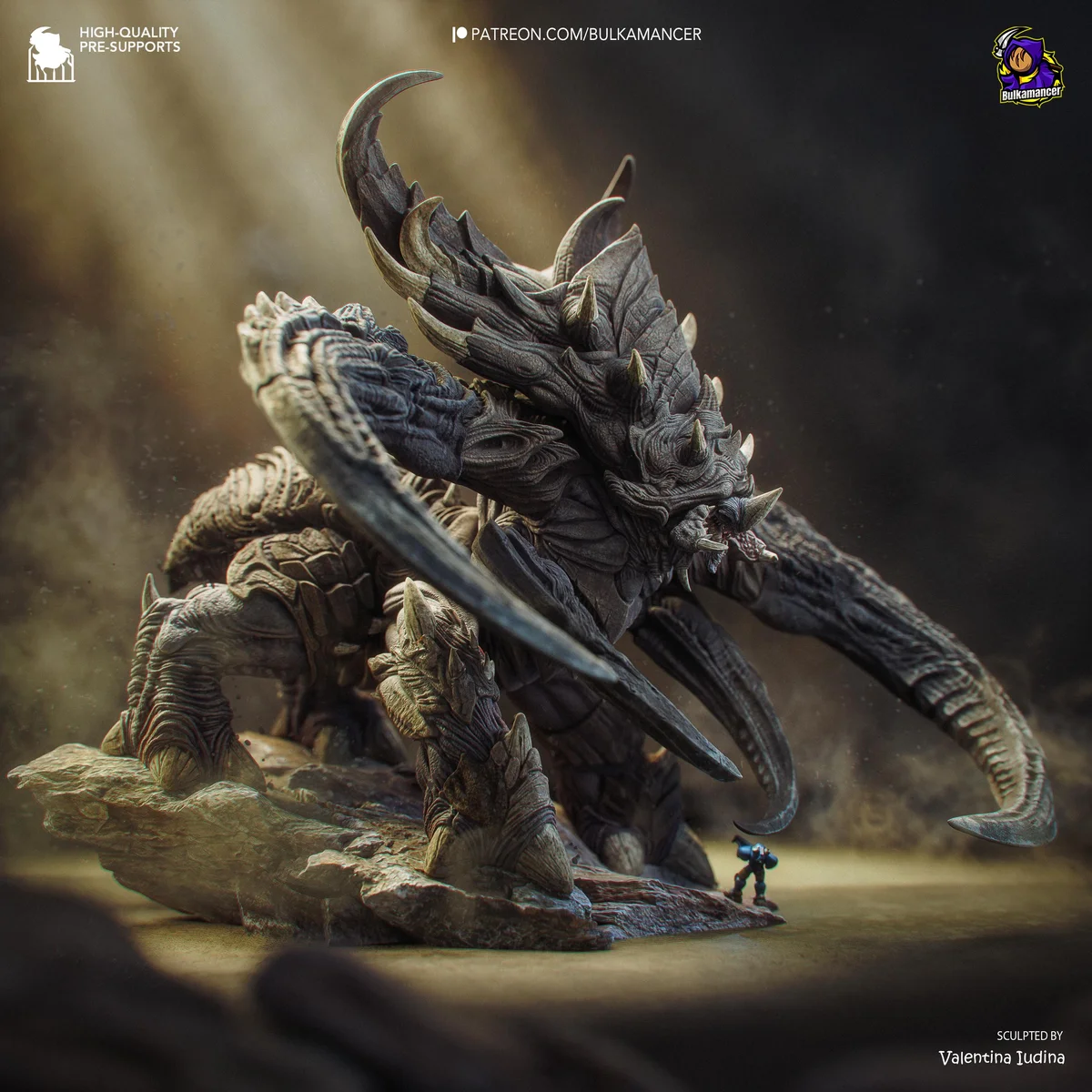 Ultralisk Zerg Behemoth - StarCraft II Unpainted Resin Figurine Kit - 1/90 Scale 300mm 11.8in - 3D Printed Statue Fan Art — 8/10