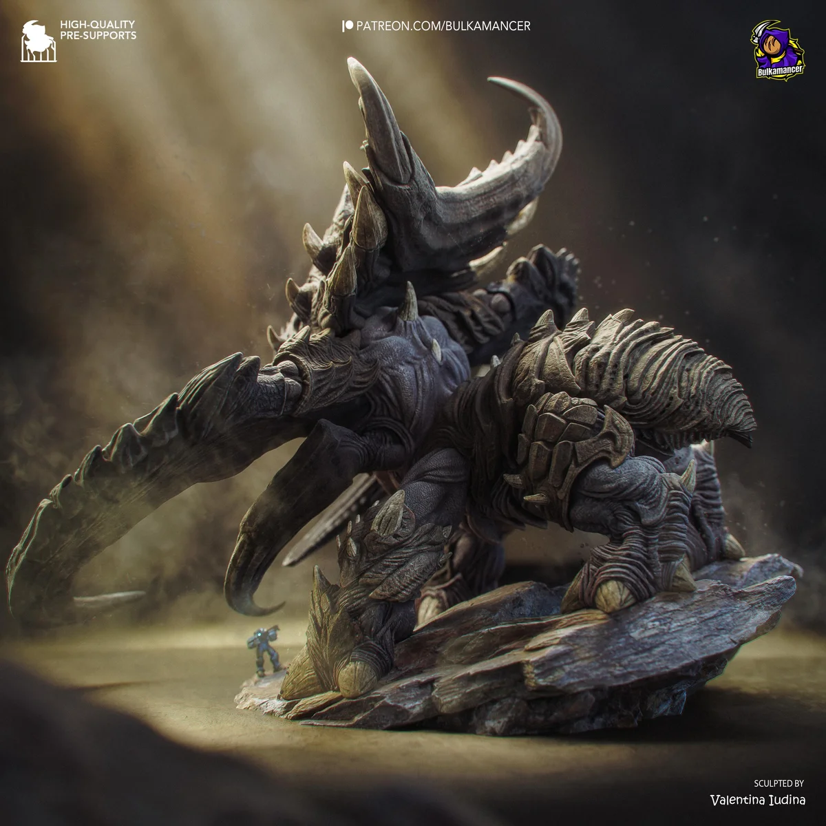 Ultralisk Zerg Behemoth - StarCraft II Unpainted Resin Figurine Kit - 1/90 Scale 300mm 11.8in - 3D Printed Statue Fan Art — 9/10