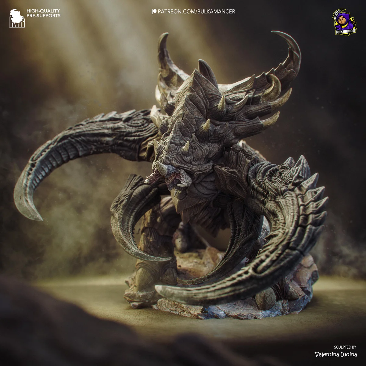 Ultralisk Zerg Behemoth - StarCraft II Unpainted Resin Figurine Kit - 1/90 Scale 300mm 11.8in - 3D Printed Statue Fan Art — 10/10