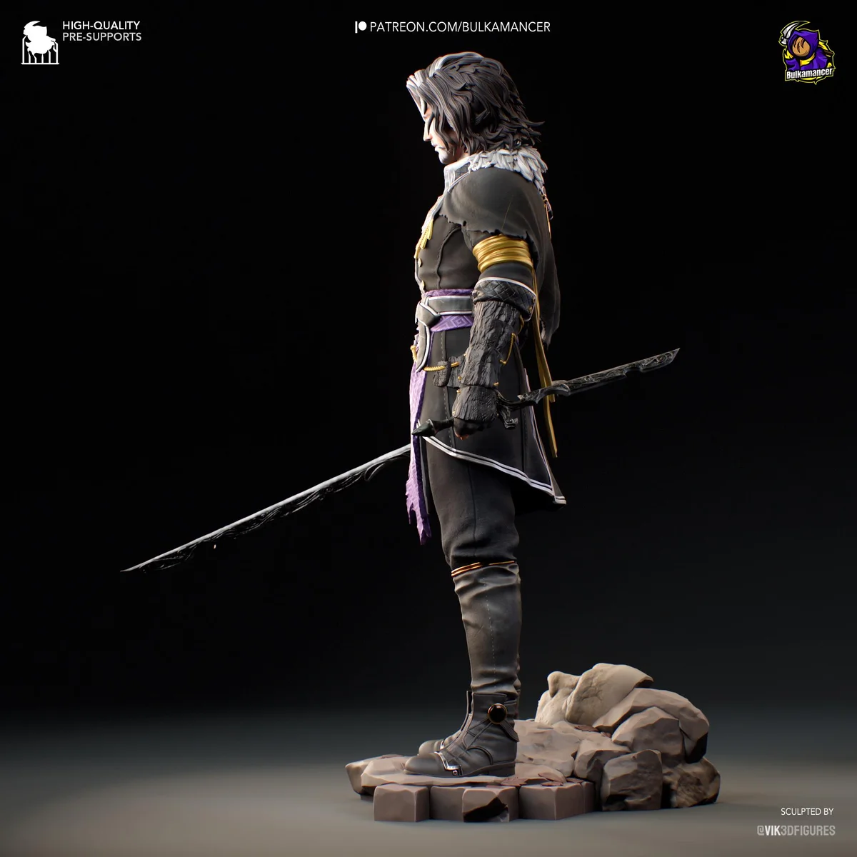 Verso JRPG Painter - Clair Obscur Expedition 33 Unpainted Resin Figurine Kit - 1/8 Scale 246mm 9.7in - 3D Printed Statue Fan Art — 8/10