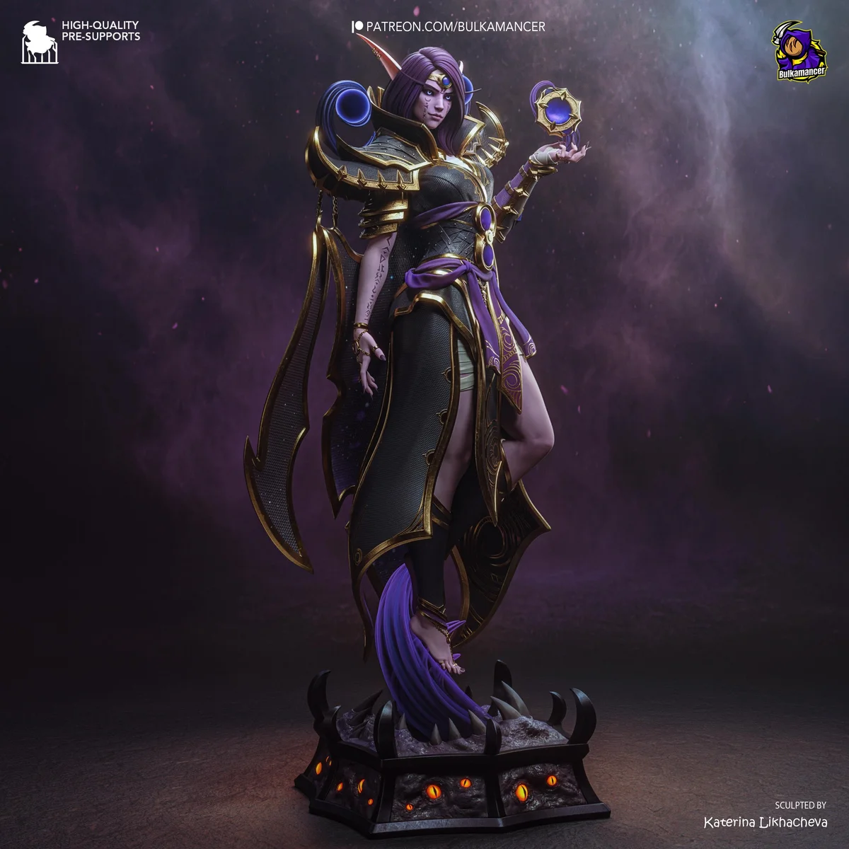 Xal'atath Harbinger of the Void - World of Warcraft Unpainted Resin Figurine Kit - 1/8 Scale 300mm 11.8in - 3D Printed Statue Fan Art — 6/10