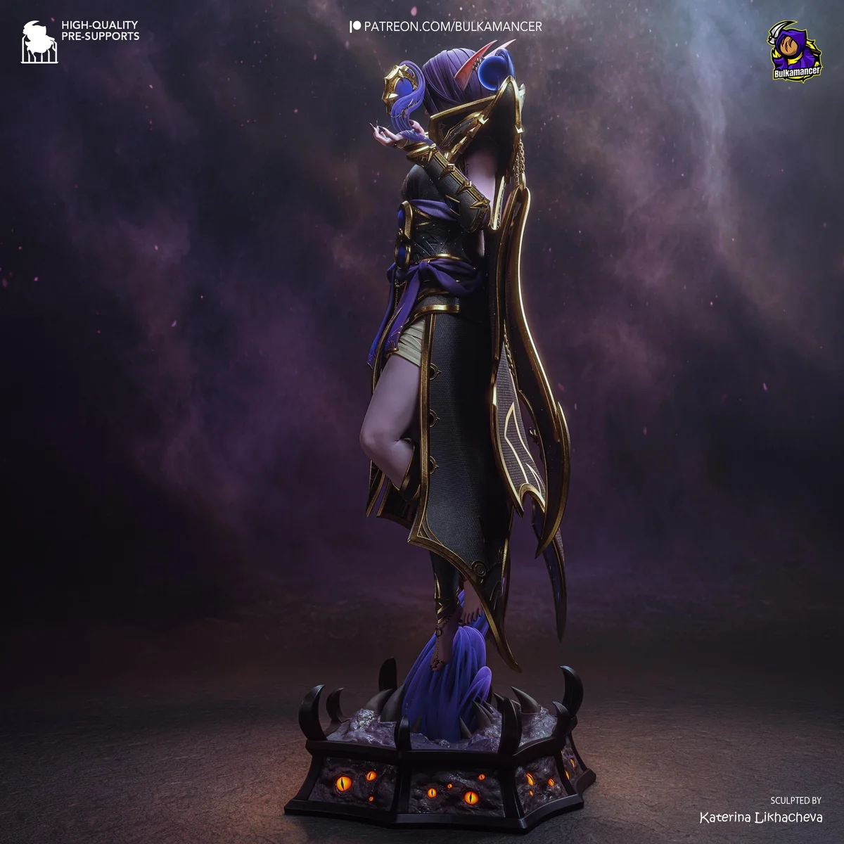 Xal'atath Harbinger of the Void - World of Warcraft Unpainted Resin Figurine Kit - 1/8 Scale 300mm 11.8in - 3D Printed Statue Fan Art — 9/10
