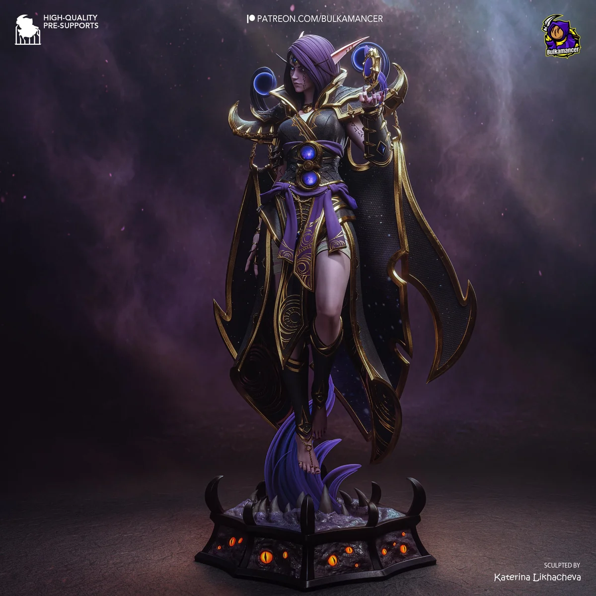 Xal'atath Harbinger of the Void - World of Warcraft Unpainted Resin Figurine Kit - 1/8 Scale 300mm 11.8in - 3D Printed Statue Fan Art — 10/10