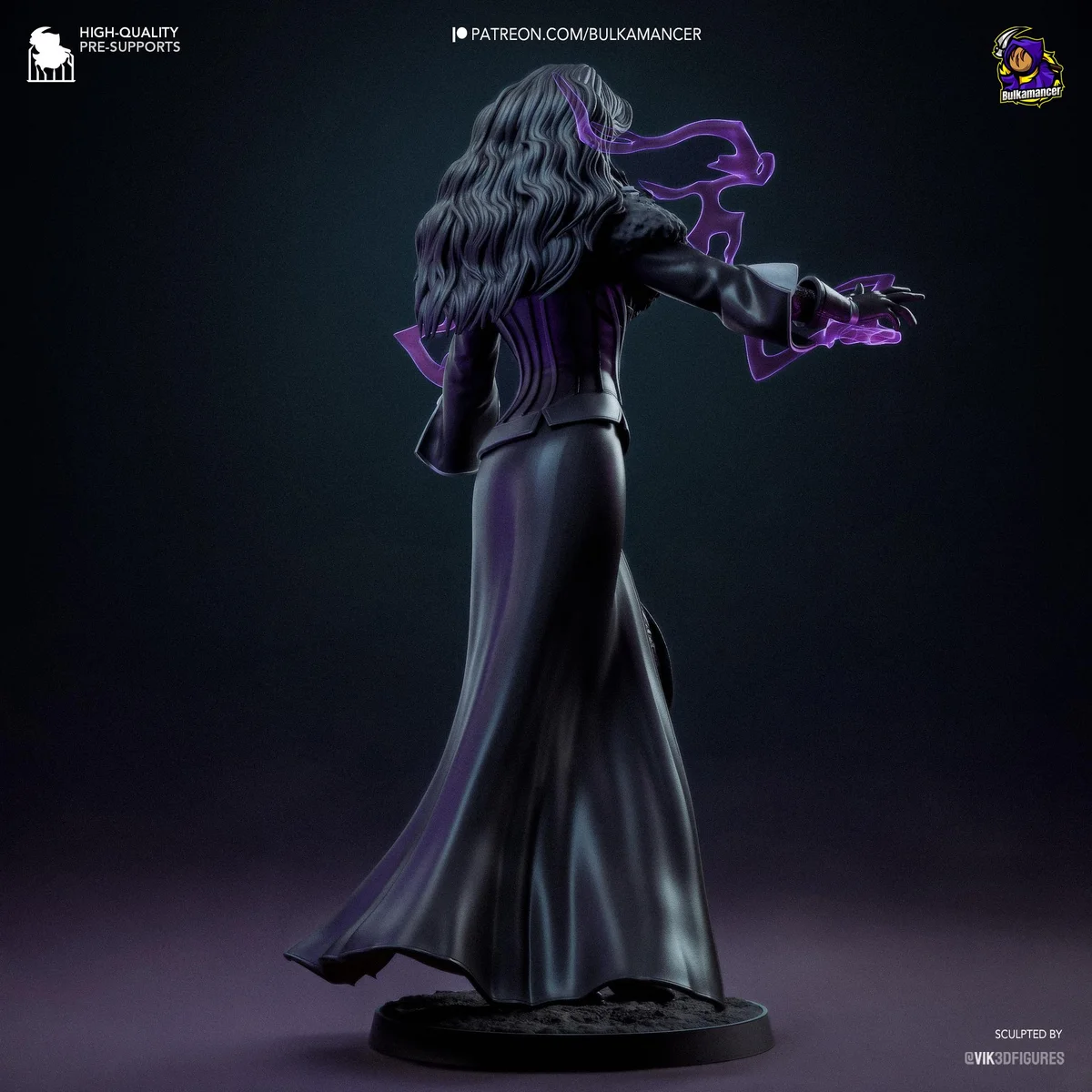 Yennefer of Vengerberg Sorceress Mage - The Witcher Unpainted Resin Figurine Kit - 1/8 Scale 243mm 9.6in - 3D Printed Statue Fan Art — 7/10