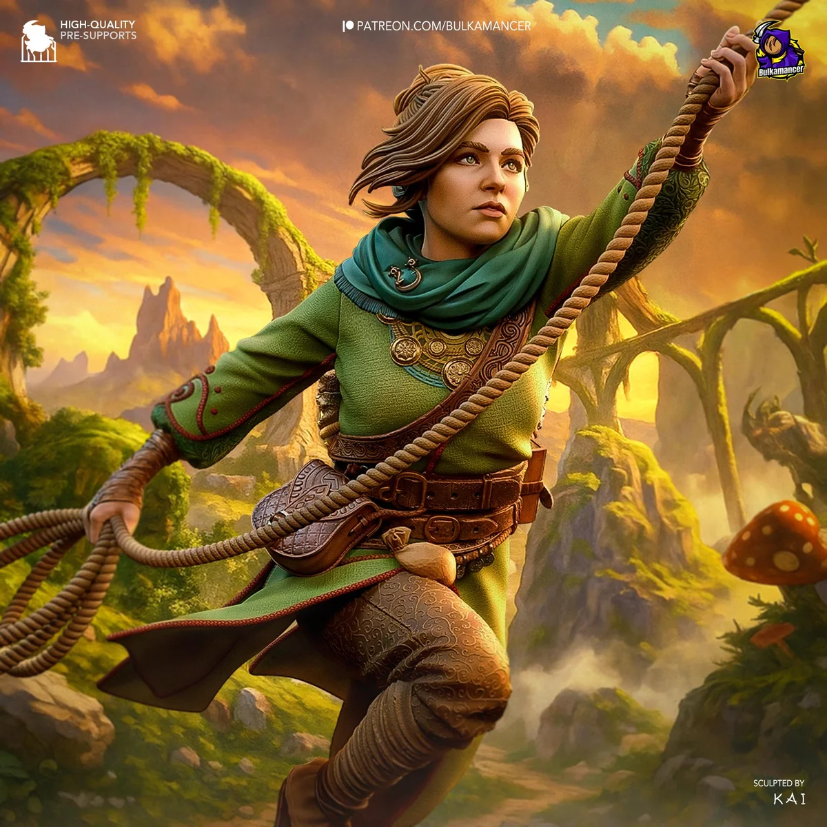 Zoe Fantasy Protagonist - Split Fiction Hazelight Unpainted Resin Figurine Kit - 1/8 Scale 251mm 9.9in - 3D Printed Statue Fan Art — 4/10