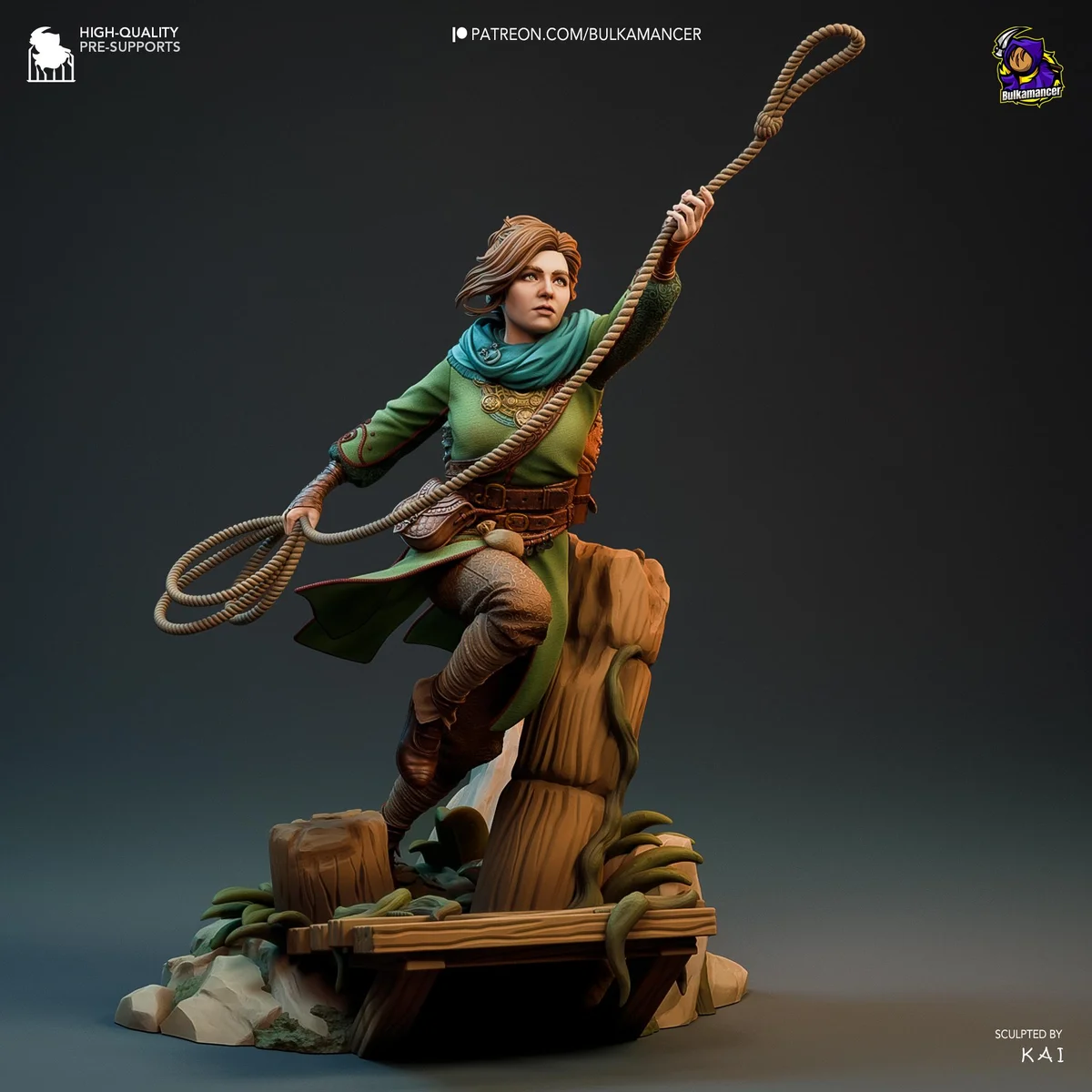 Zoe Fantasy Protagonist - Split Fiction Hazelight Unpainted Resin Figurine Kit - 1/8 Scale 251mm 9.9in - 3D Printed Statue Fan Art — 1/10