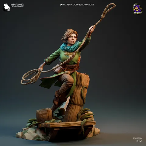 Zoe Fantasy Protagonist - Split Fiction Hazelight Unpainted Resin Figurine Kit - 1/8 Scale 251mm 9.9in - 3D Printed Statue Fan Art