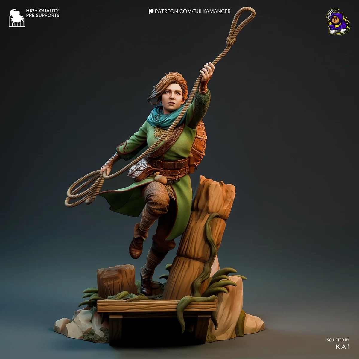 Zoe Fantasy Protagonist - Split Fiction Hazelight Unpainted Resin Figurine Kit - 1/8 Scale 251mm 9.9in - 3D Printed Statue Fan Art — 5/10