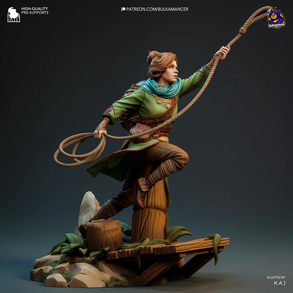 Zoe Fantasy Protagonist - Split Fiction Hazelight Unpainted Resin Figurine Kit - 1/8 Scale 251mm 9.9in - 3D Printed Statue Fan Art — 6/10