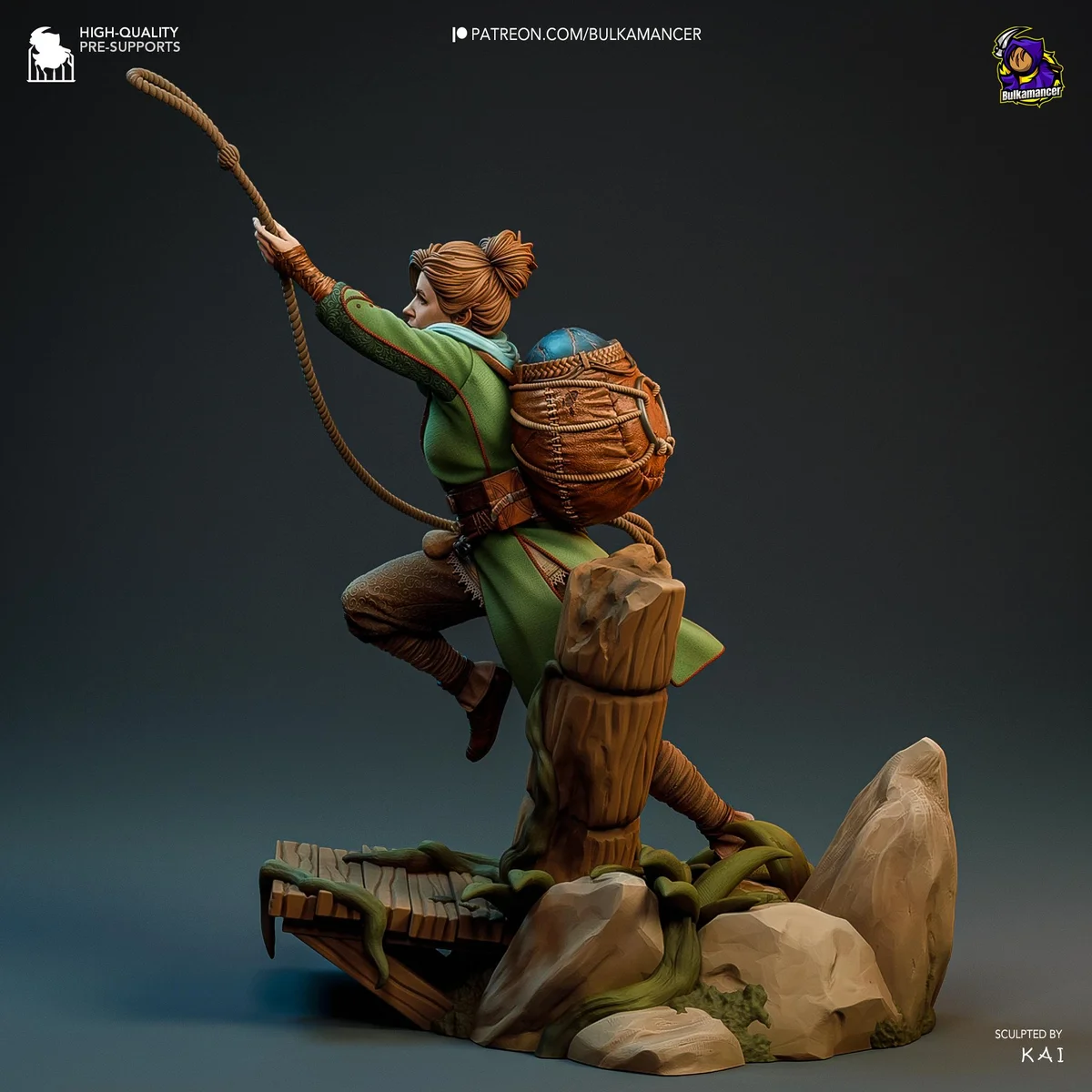 Zoe Fantasy Protagonist - Split Fiction Hazelight Unpainted Resin Figurine Kit - 1/8 Scale 251mm 9.9in - 3D Printed Statue Fan Art — 7/10