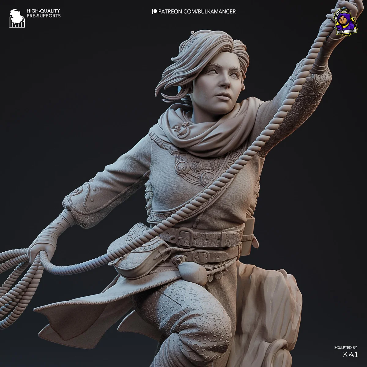 Zoe Fantasy Protagonist - Split Fiction Hazelight Unpainted Resin Figurine Kit - 1/8 Scale 251mm 9.9in - 3D Printed Statue Fan Art — 9/10