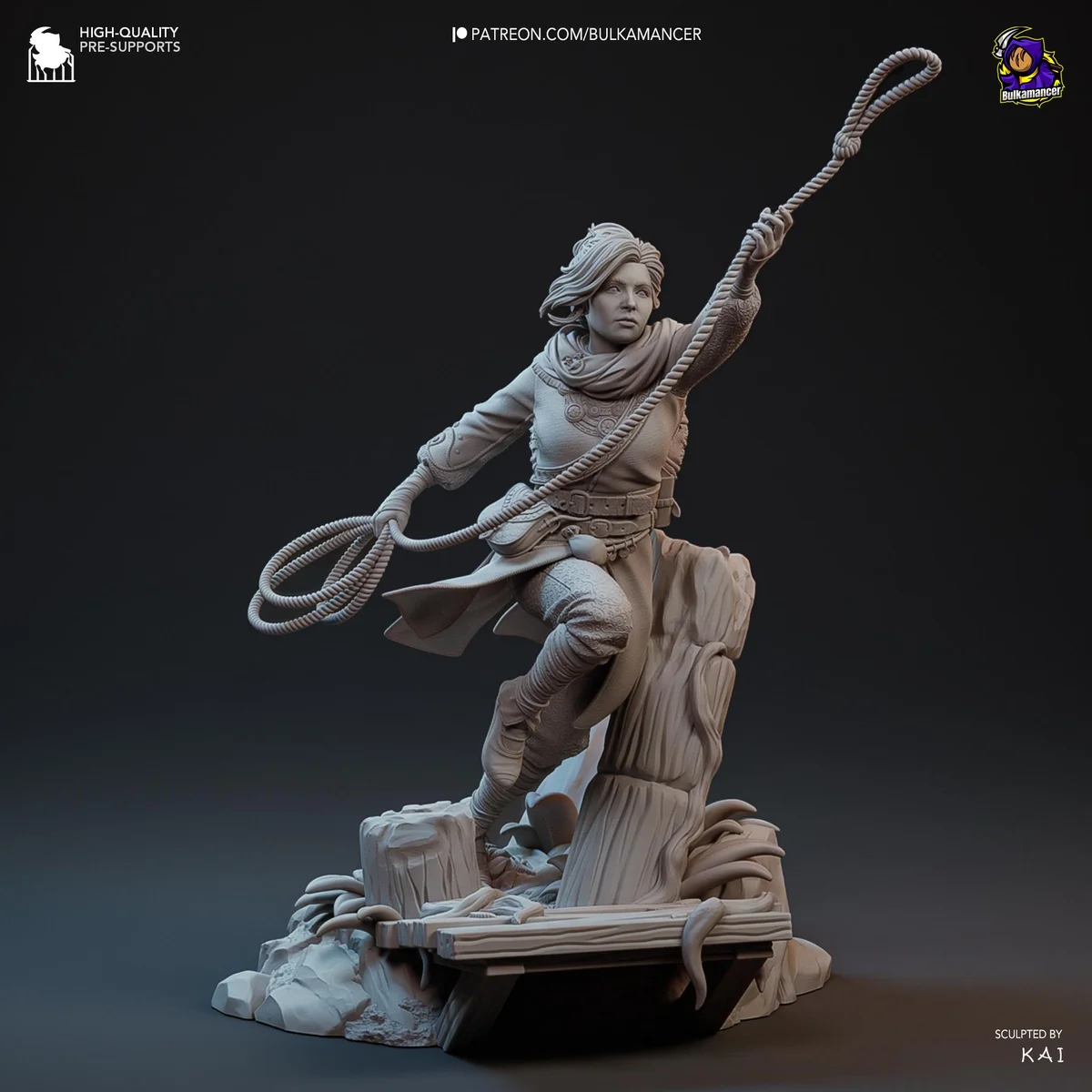 Zoe Fantasy Protagonist - Split Fiction Hazelight Unpainted Resin Figurine Kit - 1/8 Scale 251mm 9.9in - 3D Printed Statue Fan Art — 10/10